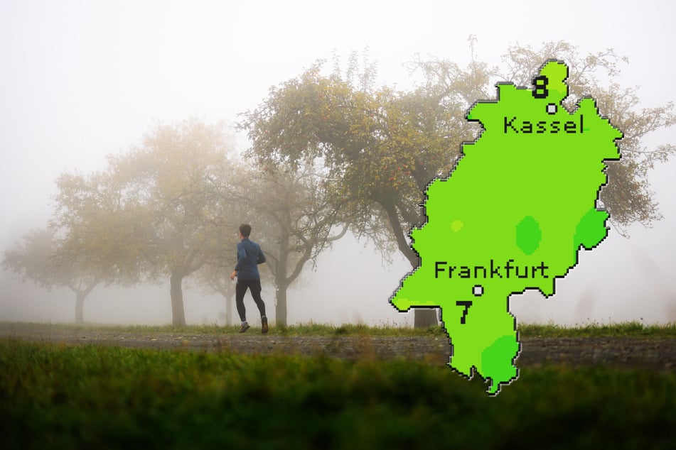 Am Mittwoch sollen sich die Temperaturen in Hessen laut "wetteronline.de" (Grafik) im Bereich zwischen sieben bis acht Grad bewegen.