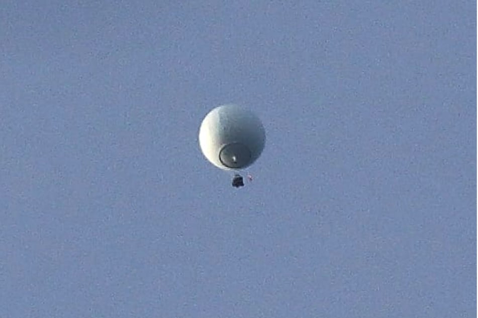 Dieser Ballon überflog am Mittwochmorgen Dresden.