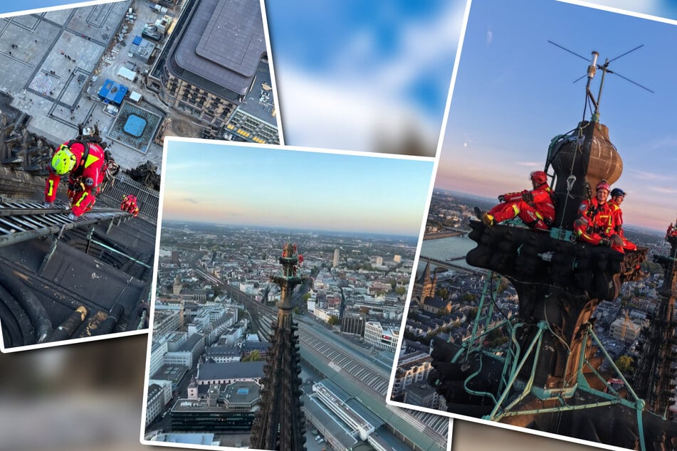 Auf ihrem Instagram-Kanal veröffentlichte die Feuerwehr spektakuläre Aufnahmen der Übung.
