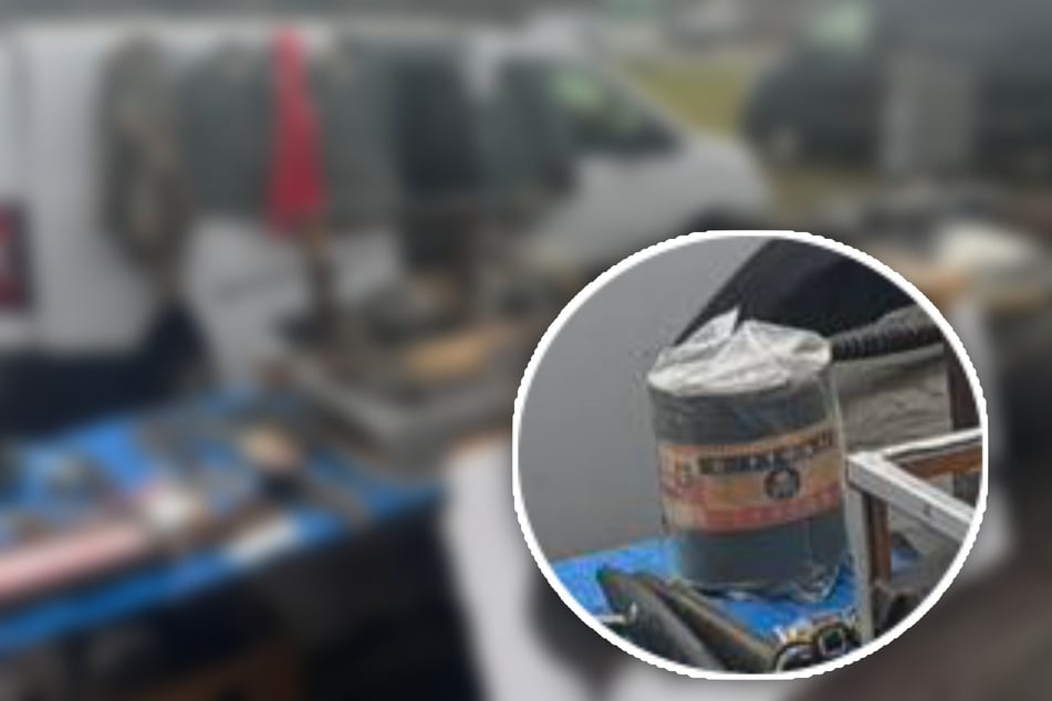 Die Polizei stellte unter anderem eine Giftgas-Dose sicher. (Archivbild)