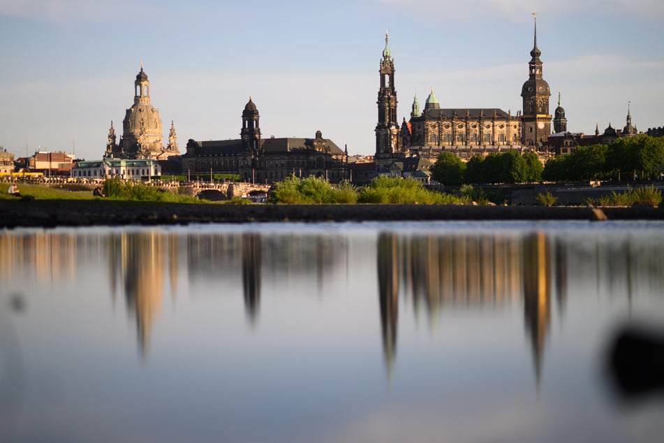 Sonne satt in Dresden!