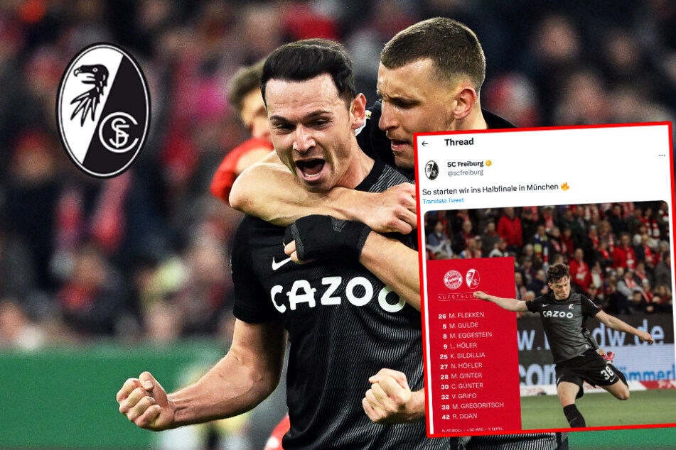 Kuriose Twitter-Panne: Freiburg spricht schon vor Spielbeginn vom Halbfinale