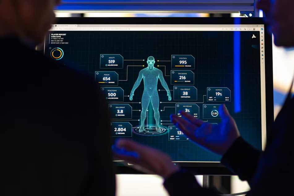 Olympia-Hauptsponsor Intel stellte in Paris die neue Technologie "3D-Athlete-Tracking" vor.