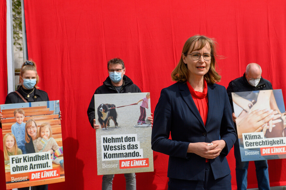 Eva von Angern (44) geht bei den Landtagswahlen in Sachsen-Anhalt als Spitzenkandidatin der Linken ins Rennen.