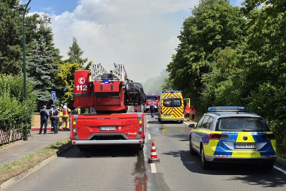Feuerwehreinsatz am Mittwochnachmittag in Markkleeberg.