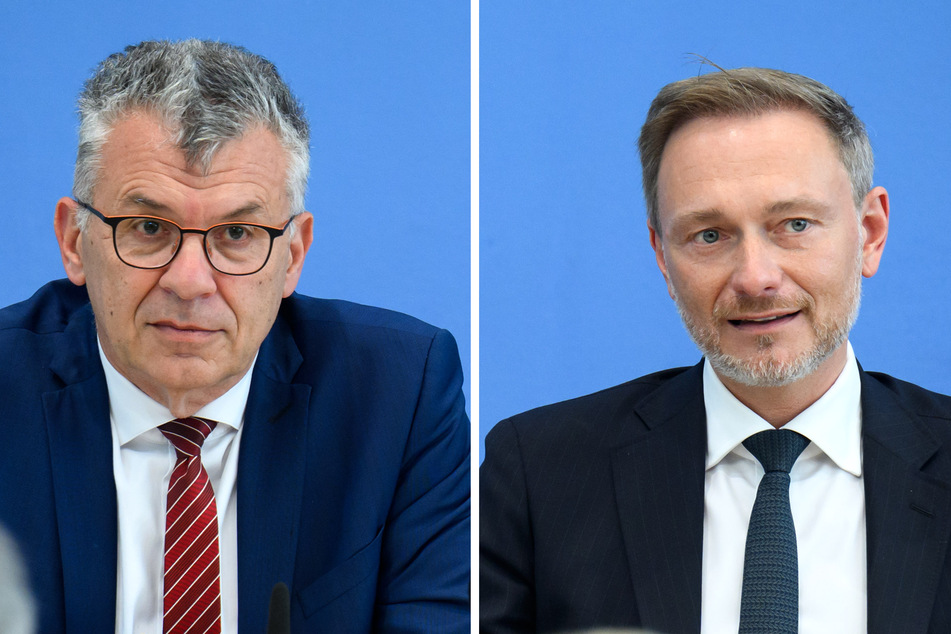 Werner Gatzer (65, l.) muss zum Jahresende gehen. Bundesfinanzminister Christian Lindner (44, FDP) entlässt ihn.