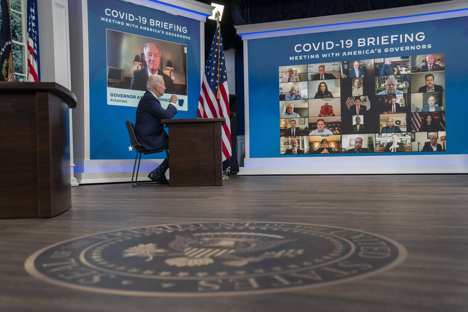 President Joe Biden joined the White House Covid-19 Response Team's regular call with the National Governors Association on Monday to discuss his administration's response to the Omicron variant.
