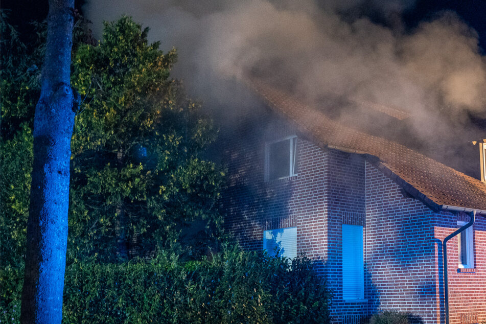Einfamilienhaus in Flammen: Feuerwehr rettet Katze vor sicherem Tod