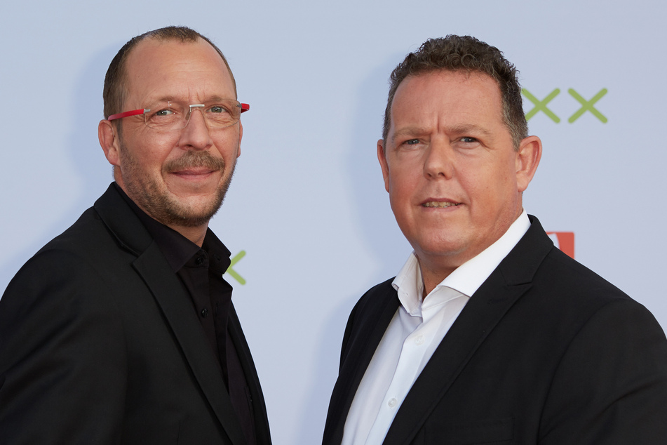 Die Bochumer Polizisten Thomas Weinkauf (Harry, 57, l.) und Torsten Heim (Toto, 59) standen jahrelang gemeinsam vor der TV-Kamera.