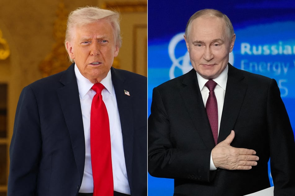 After Donald Trump (l.) said he would meet Vladimir Putin in Budapest within two weeks, a White House official has denied any "immediate" plans for talks.