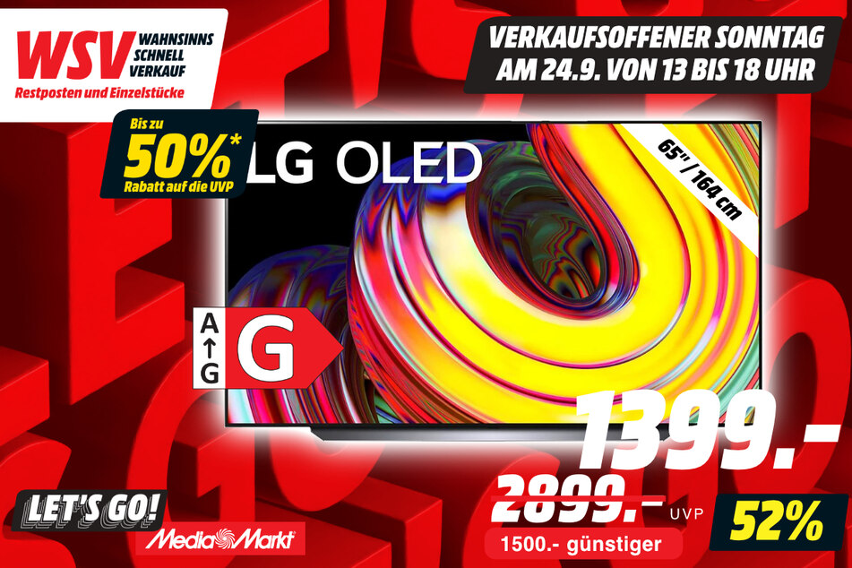 65-Zoll LG-Fernseher für 1.399 statt 2.899 Euro.