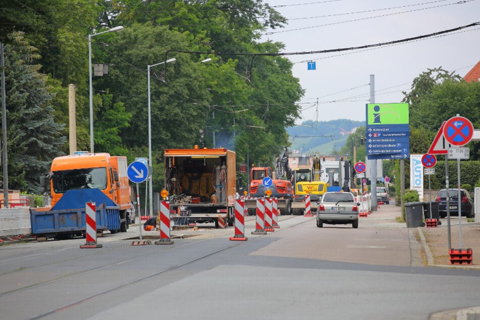 Bis Montag sind die letzten Arbeiten erledigt, dann kann die Linie 4 wieder bis nach Weinböhla fahren.