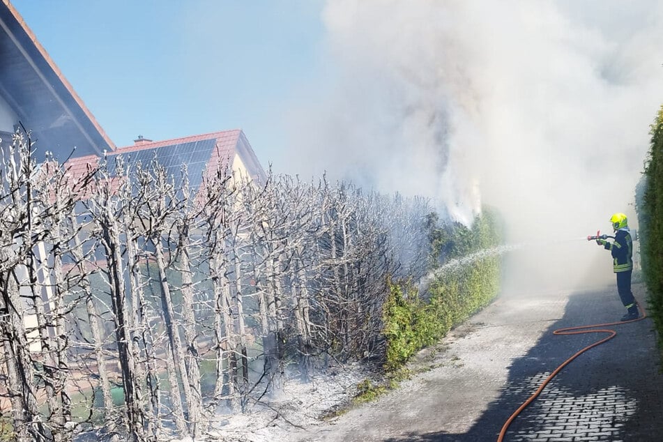 Die Spuren des Feuers waren unübersehbar.