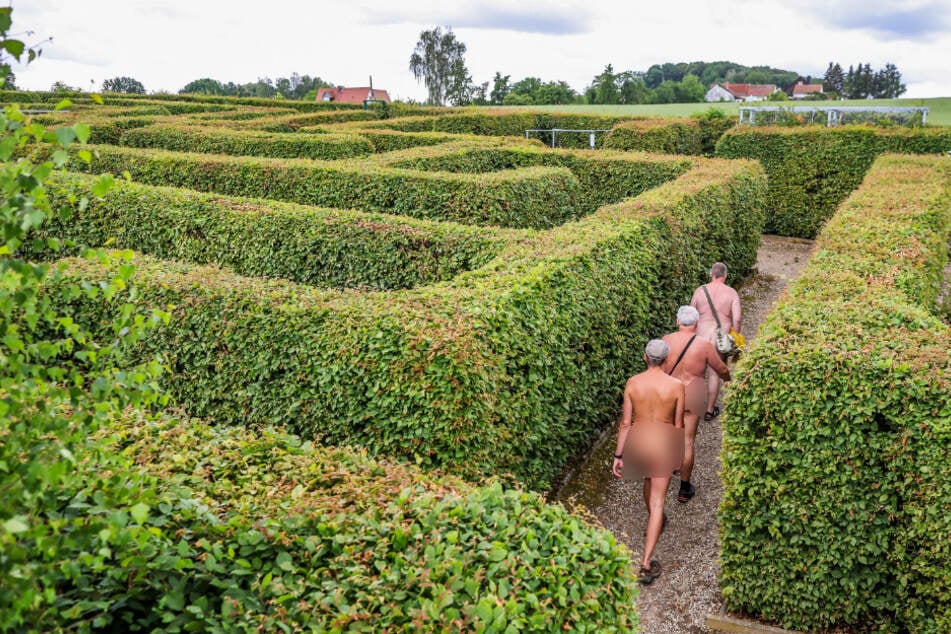 Der Irrgarten der Sinne ist am Sonntag nur für Nackedeis geöffnet.