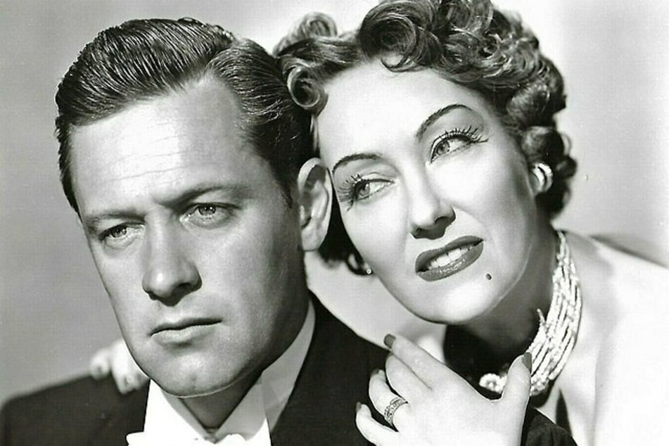 William Holden and Gloria Swanson star in Billy Wilder's 1950 classic Sunset Boulevard.