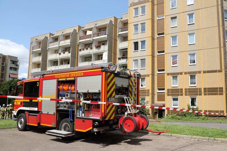 Laut der Dresdner Feuerwehr gibt es bereits erste Erfolge bei dem Einsatz zu vermelden.