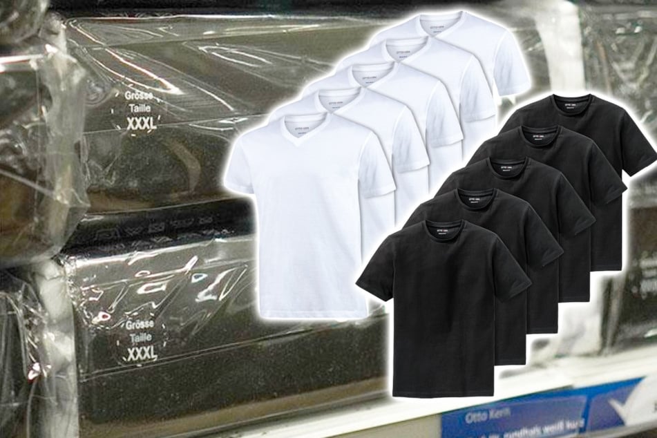 Otto Kern T-Shirts im 5er-Pack gibt's hier für nur 23,09 statt 79 Euro