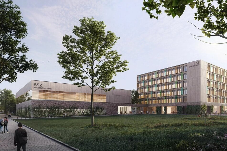 Visualisierung des neuen BSZ Elektrotechnik in Dresden. (Symbolfoto)