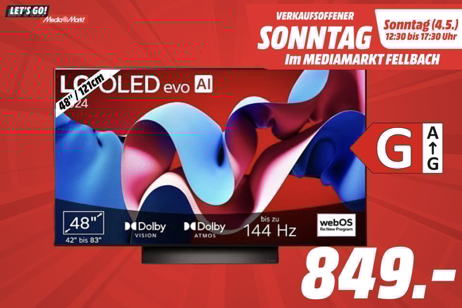 48-Zoll LG-Fernseher für 849 Euro.