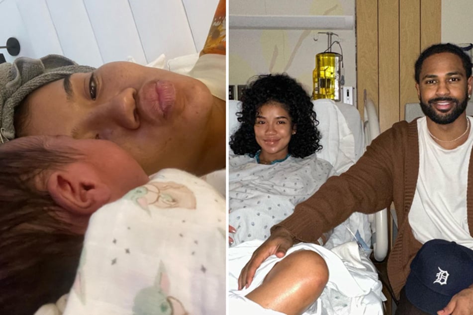 Jhené Aiko and Big Sean say "hello" to their new baby boy!