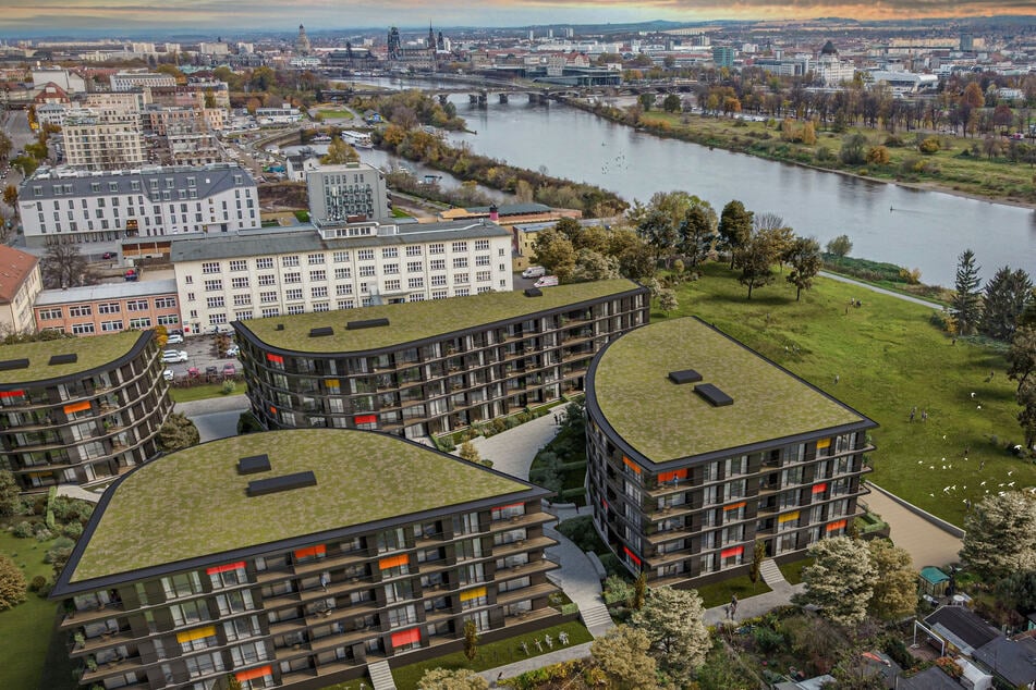 Blickfang an der Elbe: So soll das Wohngebiet "Marina Garden" einmal aussehen.