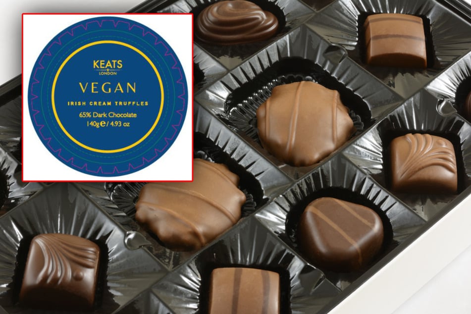 Die "Keats London Vegan Irish Cream Truffles" wurden deutschlandweit zurückgerufen. (Fotomontage)