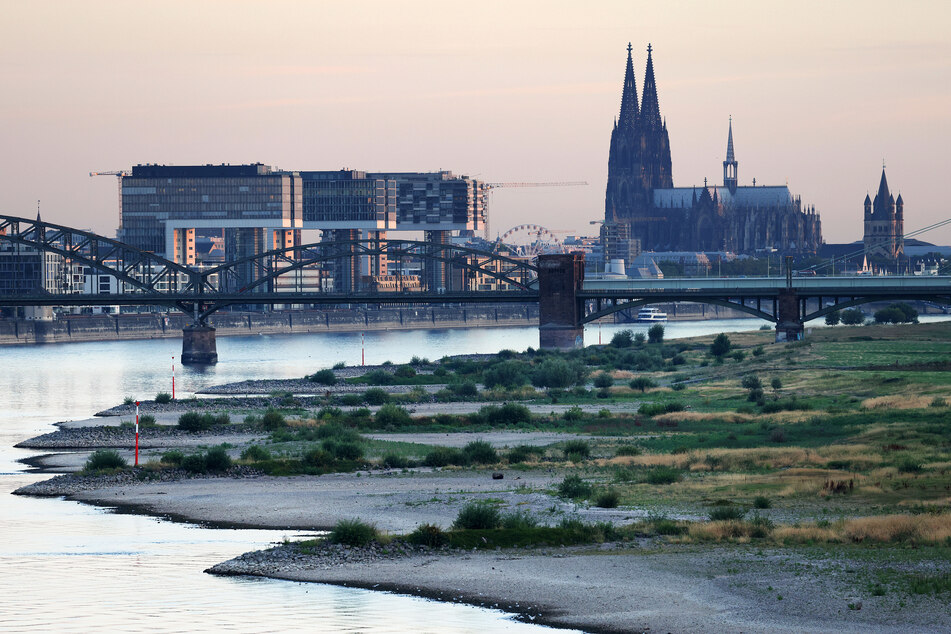 Derzeit ist es in Deutschland besonders trocken, sodass auch der Rhein oft Niedrigwasser hat.