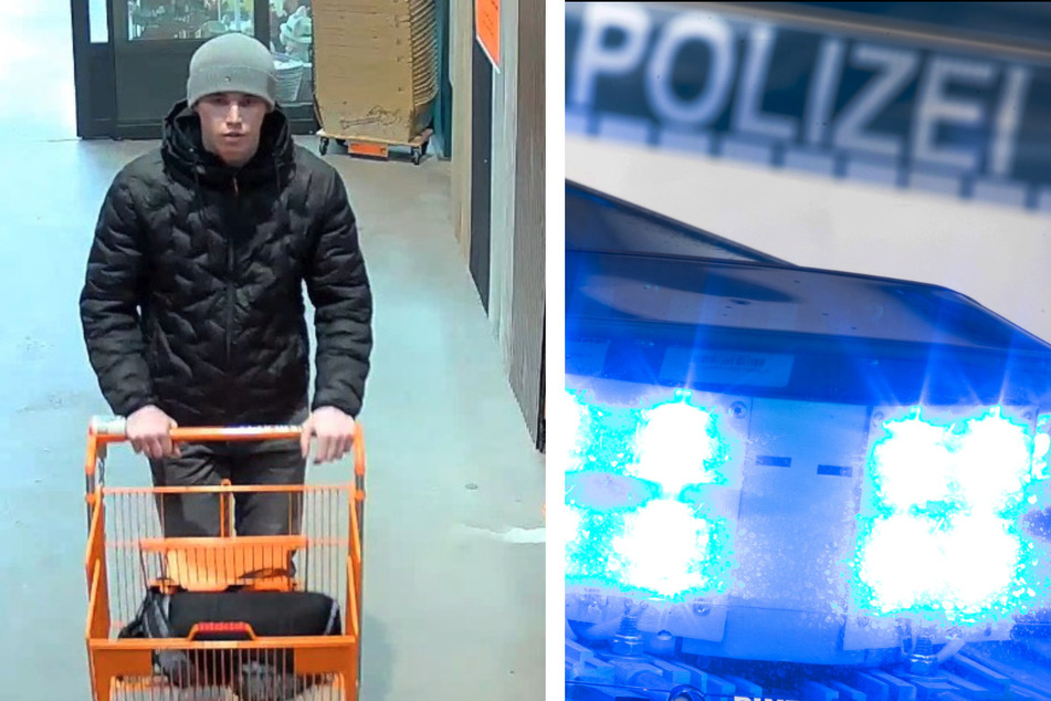 Mit diesem Foto sucht die Polizei nach dem mutmaßlichen Dieb aus Velten.