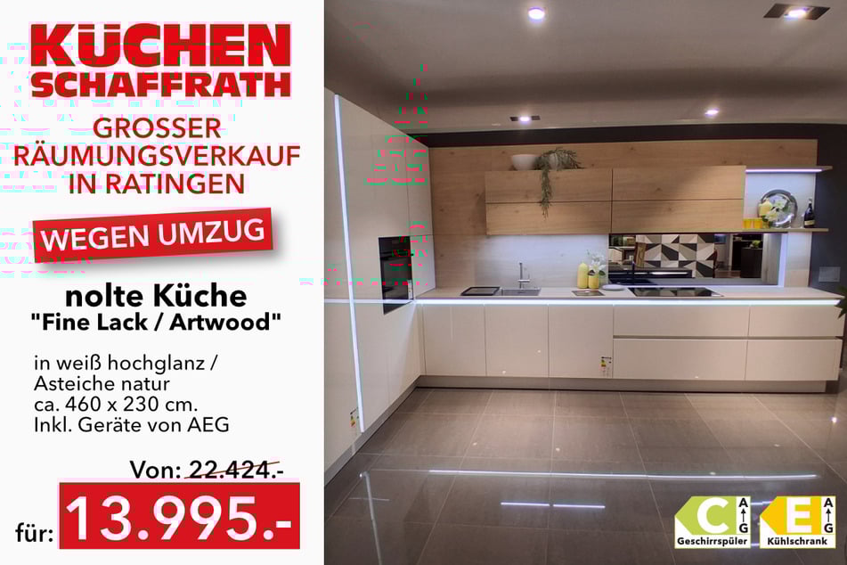 Backofen BSE79220B, EEK* A+,
Kochfeld IPE84531FB, Dunstabzug Falmec Move, EEK* B, Kühlschrank Liebherr IK51VE00, EEK* E, Geschirrspüler FAV-55VI3P, EEK* C, Quarz-Spüle