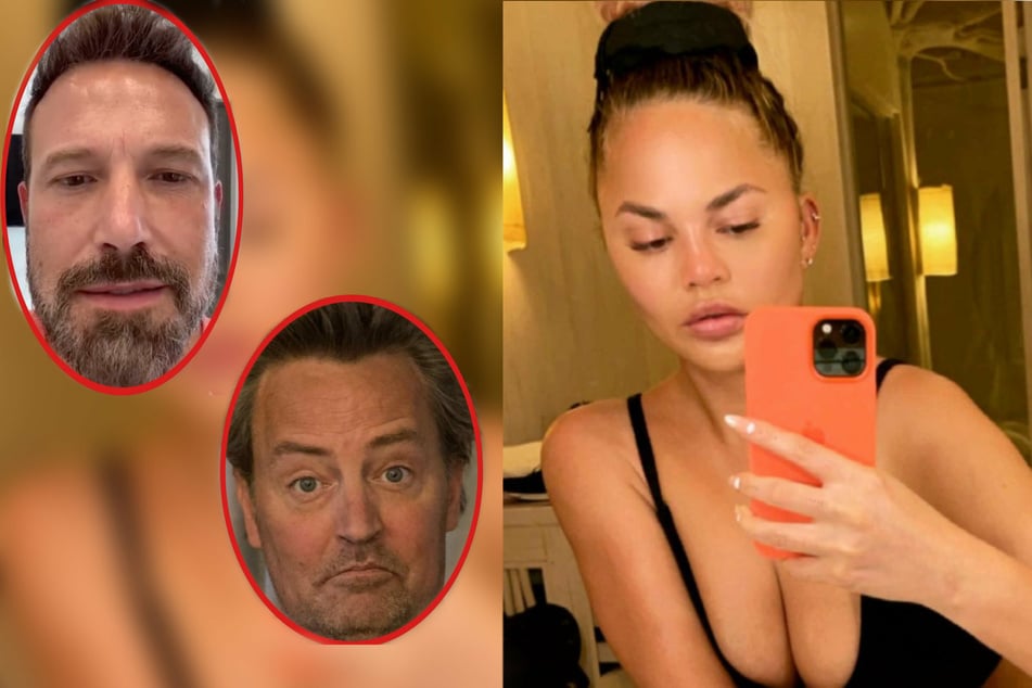 Chrissy Teigen called out Ben Affleck and Matthew Perry for using the dating app Raya.