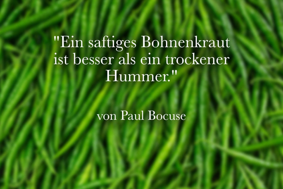 Der französische Koch Paul Bocuse sagte über das Kochen: "Ein saftiges Bohnenkraut ist besser als ein trockener Hummer."