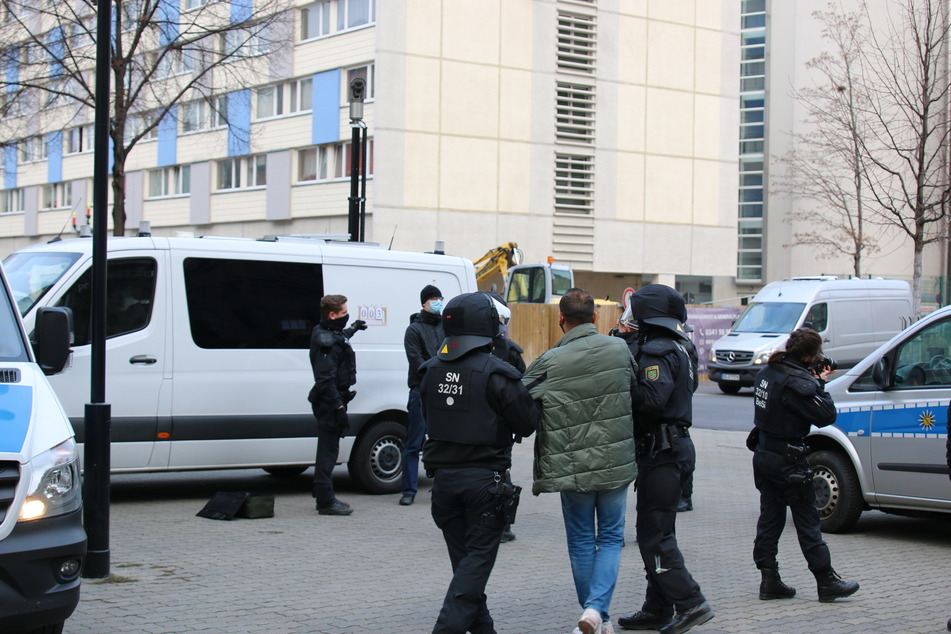 Die Polizei musste eingreifen.