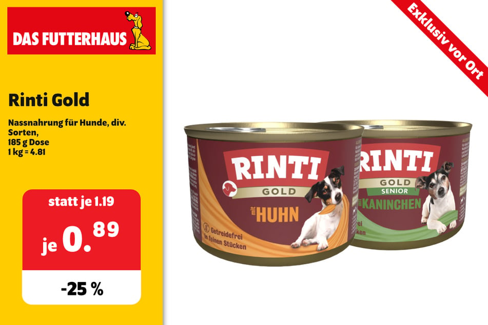 Rinti Gold Nassnahrung für Hunde