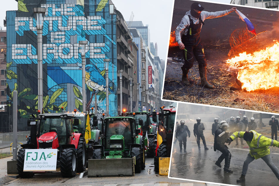 Bauernprotest eskaliert! Mit brennenden Reifen, Gülle und Eiern gegen die EU-Politik