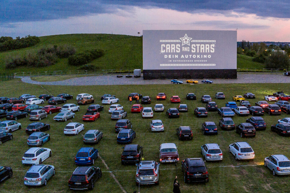Das Autokino fand vergangenes Jahr im Ostragehege in Dresden statt.