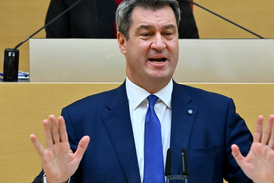 Markus Söder (53, CSU), Ministerpräsident von Bayern, im bayerischen Landtag.