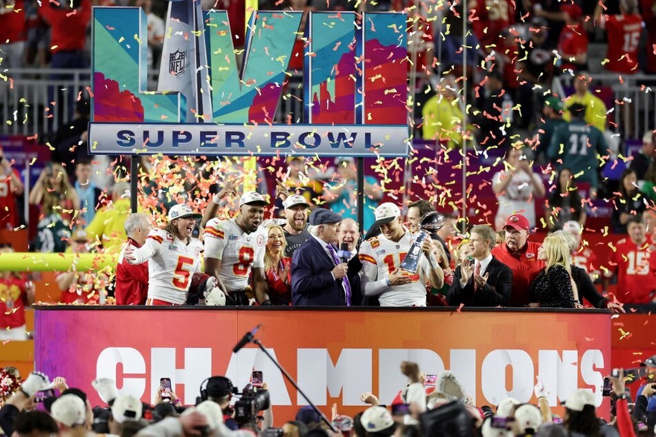 Photos from Highlights of Kansas City Chiefs 38-35 Super Bowl LVII