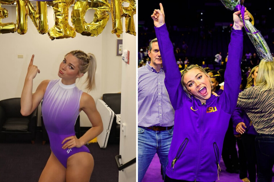 Olivia Dunne blessed fans with a viral Instagram carousel that captured all the joy and excitement from her final competition at the LSU Maravich Center.