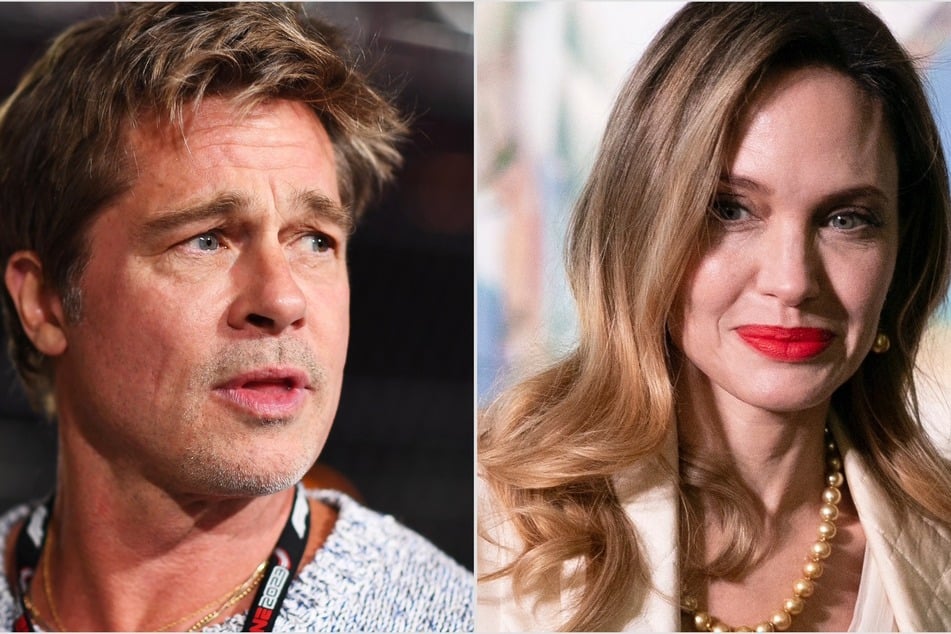 Angelina Jolie may have some dirt on Brad Pitt (l.) that could also potentially ruin her reputation as well.