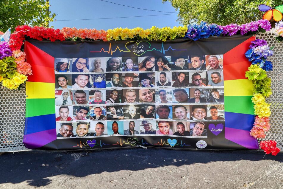 Many people bring flowers to the site of the former Pulse nightclub in tribute to the 49 lives lost in the 2016 mass shooting.