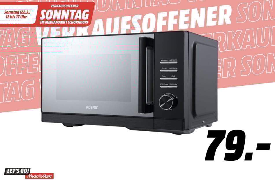 Koenic-Mikrowelle für 79 Euro.