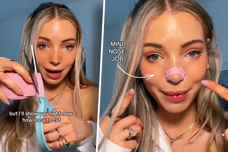 Nose-Taping: Influencerin präsentiert umstrittene Beauty-Prozedur und erntet Shitstorm