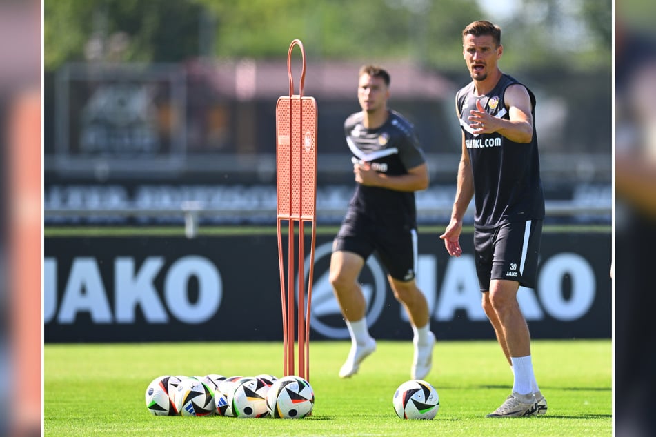 Stefan Kutschke (35) konzentriert beim Training. Sein erster Saisontreffer soll lange nicht sein letzter gewesen sein. Er will mehr.