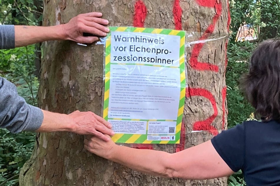Warnhinweise wie diese sind aktuell überall im Stadtgebiet auf Sport- und Spielplätzen zu finden.