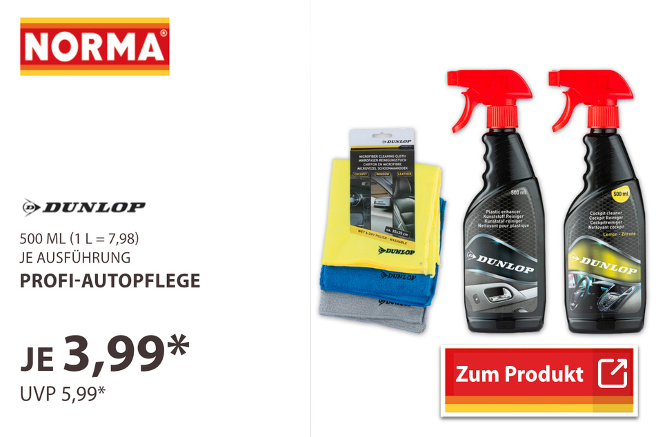 Profi-Autopflege von Dunlop