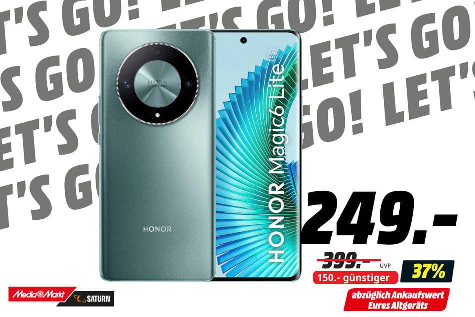 Honor Magic 6 Lite für 249 statt 399 Euro- abzüglich Ankaufswert Altgerät.