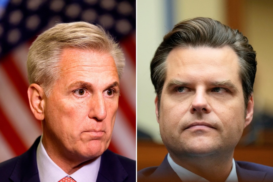 Florida Congressman Matt Gaetz (r) has asked Democratic representatives to help him vote out House Speaker Kevin McCarthy.