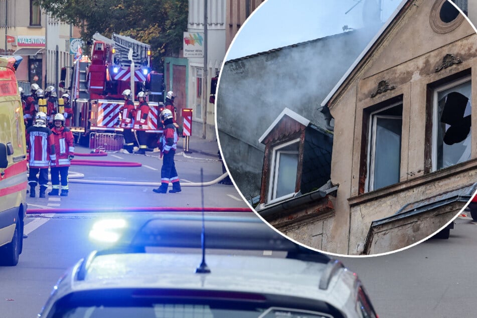 Wohnungsbrand in Crimmitschau: Zwei Verletzte