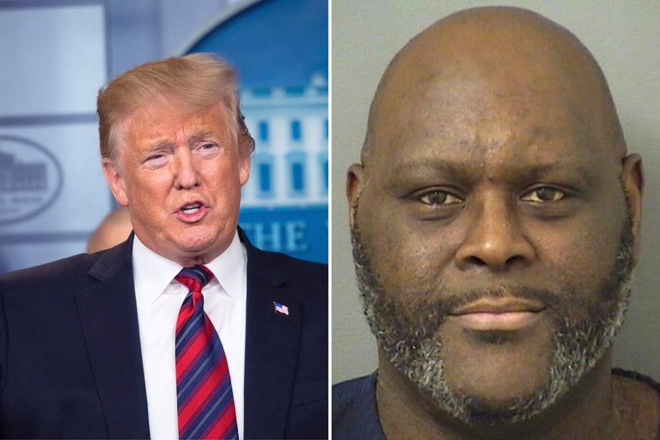 A Florida man is facing serious criminal charges after he shared multiple social media posts calling for the assassination of President Donald Trump (l.).