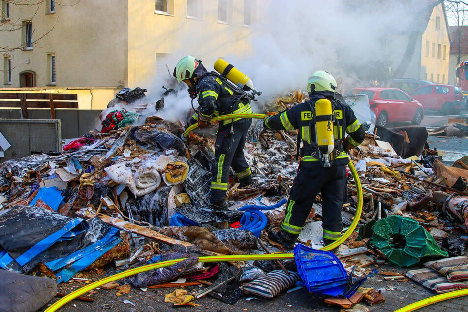 Die Feuerwehr konnte die Flammen schnell löschen.